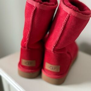 UGG Vibrant Red Shearling Boots